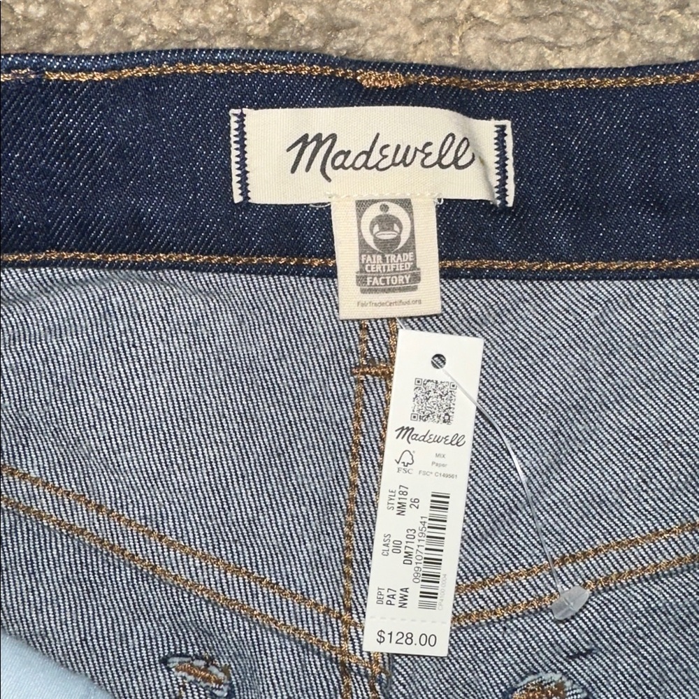 NWT Madewell 90’s Straight High Rise Jeans (26) - Picture 4 of 5